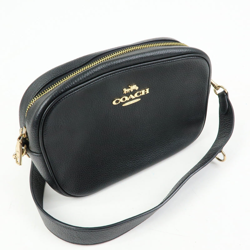 Coach Shoulder Leather Black Bag
