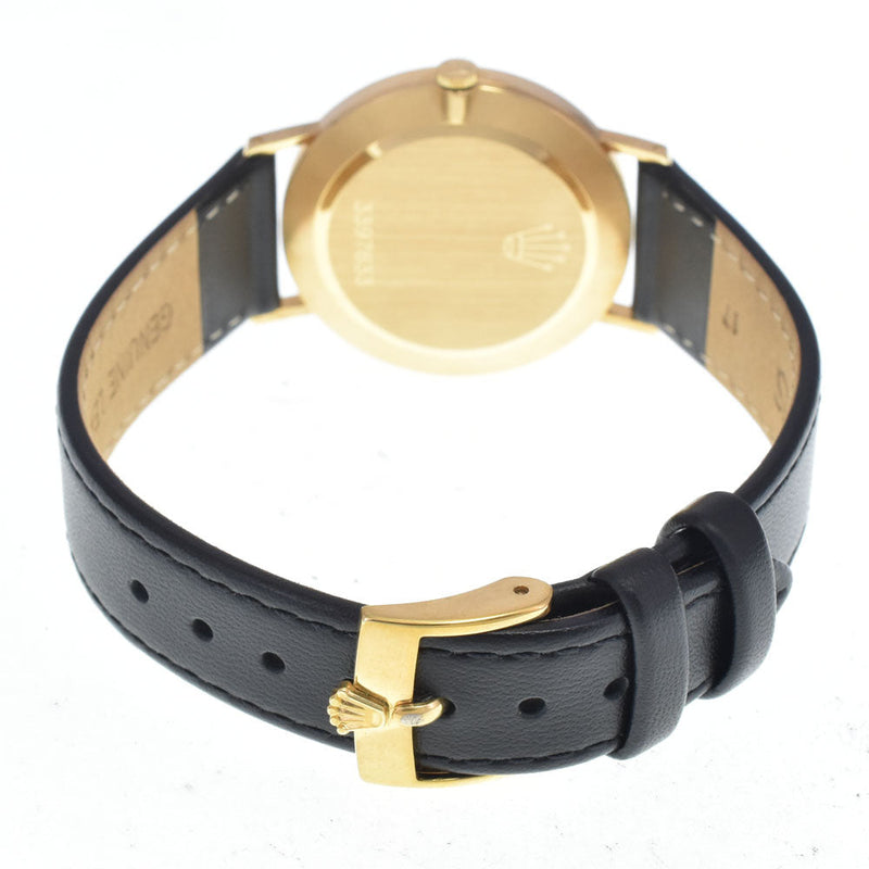 Rolex Cellini Round Quartz Yellow Gold And Alligator Watches