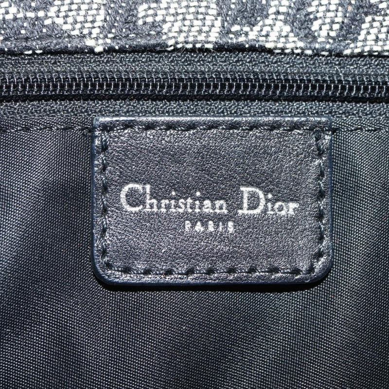 Christian Dior Vintage Cd Flap Messenger Diorissimo Canvas Black