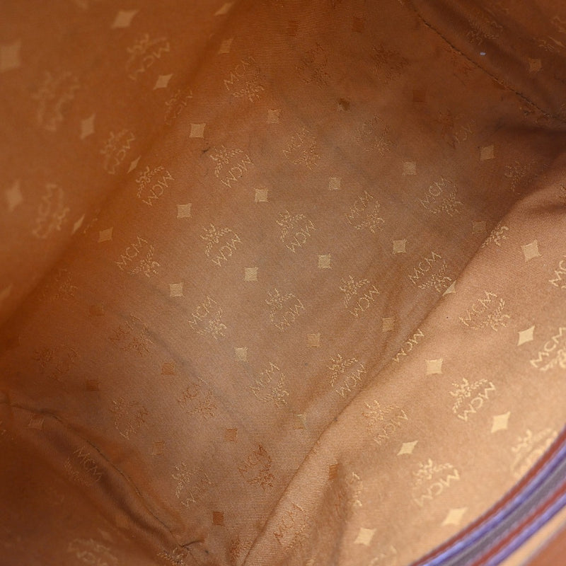 Mcm Visetos Leather Brown Bag