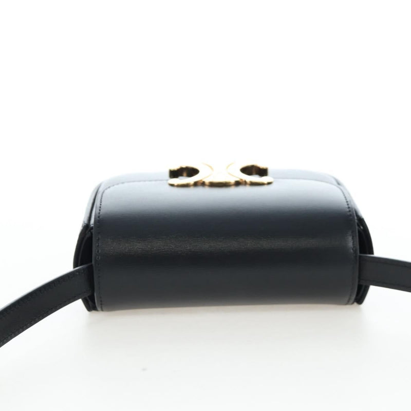 Celine Triomphe Smooth Calfskin Black Leather Bag