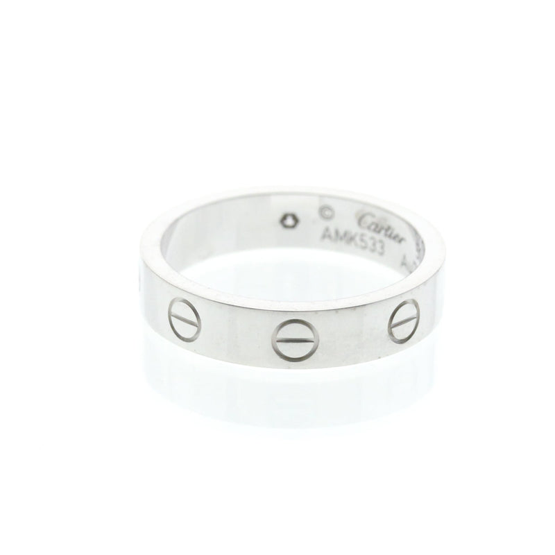 Cartier Love 1 Diamond Band White Gold And Silver White_gold Bijoux