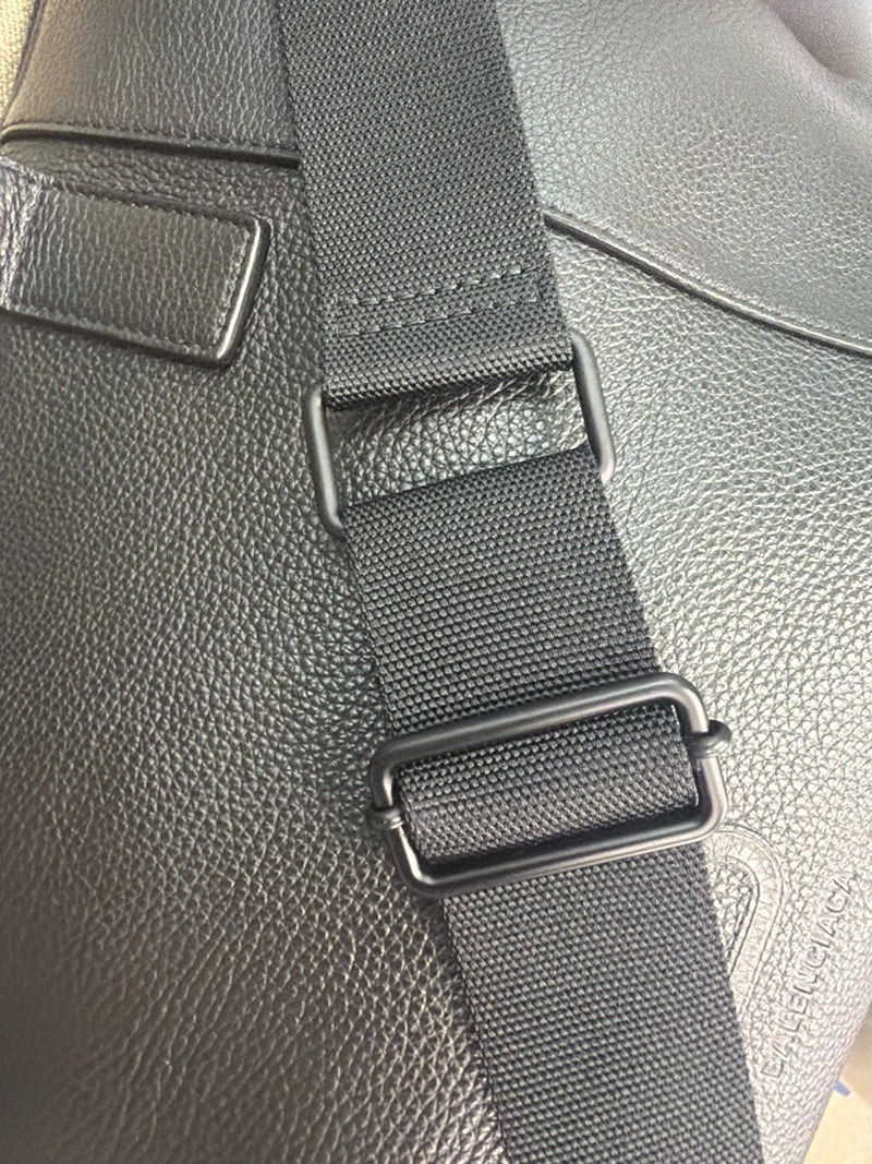 Balenciaga Hourglass Carryall Leather Black Bag