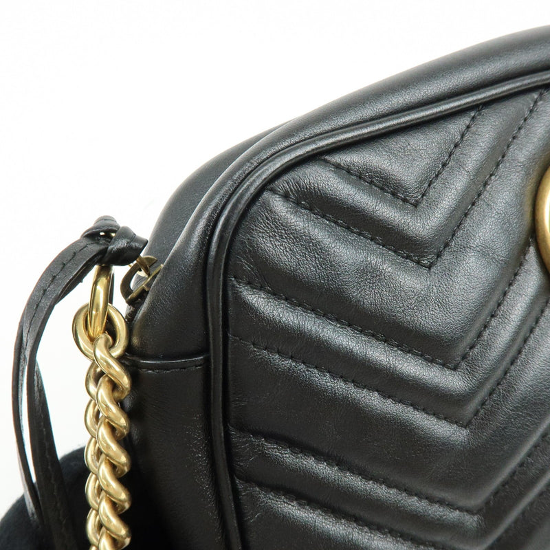 Gucci Gg Marmont Matelasse Leather Black Bag