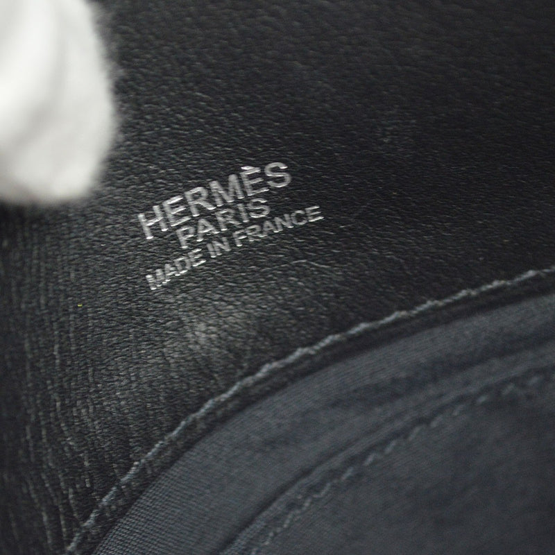 Hermes Heeboo Toile Black Canvas Bag