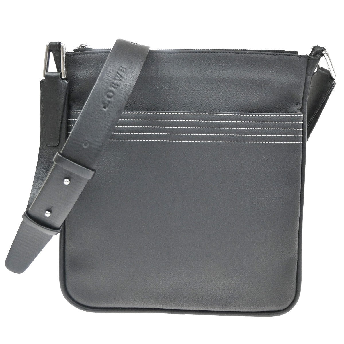 Loewe Repeat Anagram Canvas Black Bag