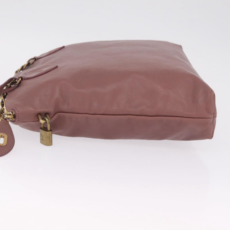 Louis Vuitton Lockit Chain Boudoir Leather Pink Bag