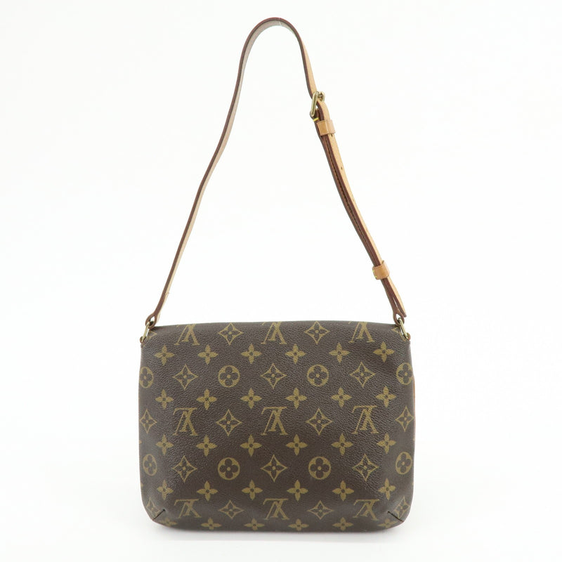 Louis Vuitton Musette Tango Monogram Canvas Brown Bag