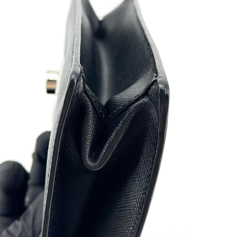 Prada Convertible Sound Vernice Saffiano Leather Black Bag
