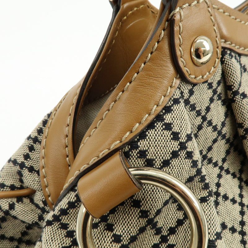 Gucci Sukey Microguccissima Leather Beige Canvas Bag