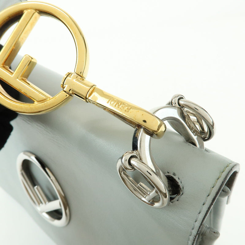 Fendi Kan I F Leather Gray Bag