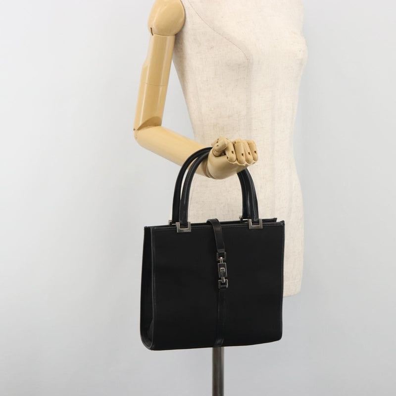 Gucci Jackie Gg Canvas Black Bag