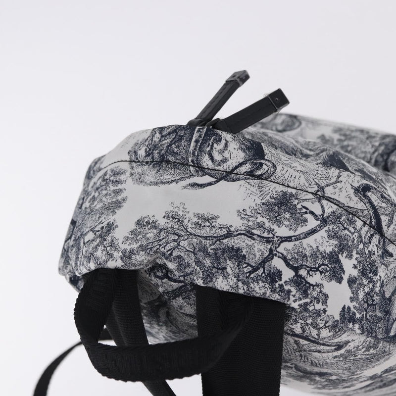 Christian Dior Toile De Jouy Travel Technical Fabric Navy Nylon Bag