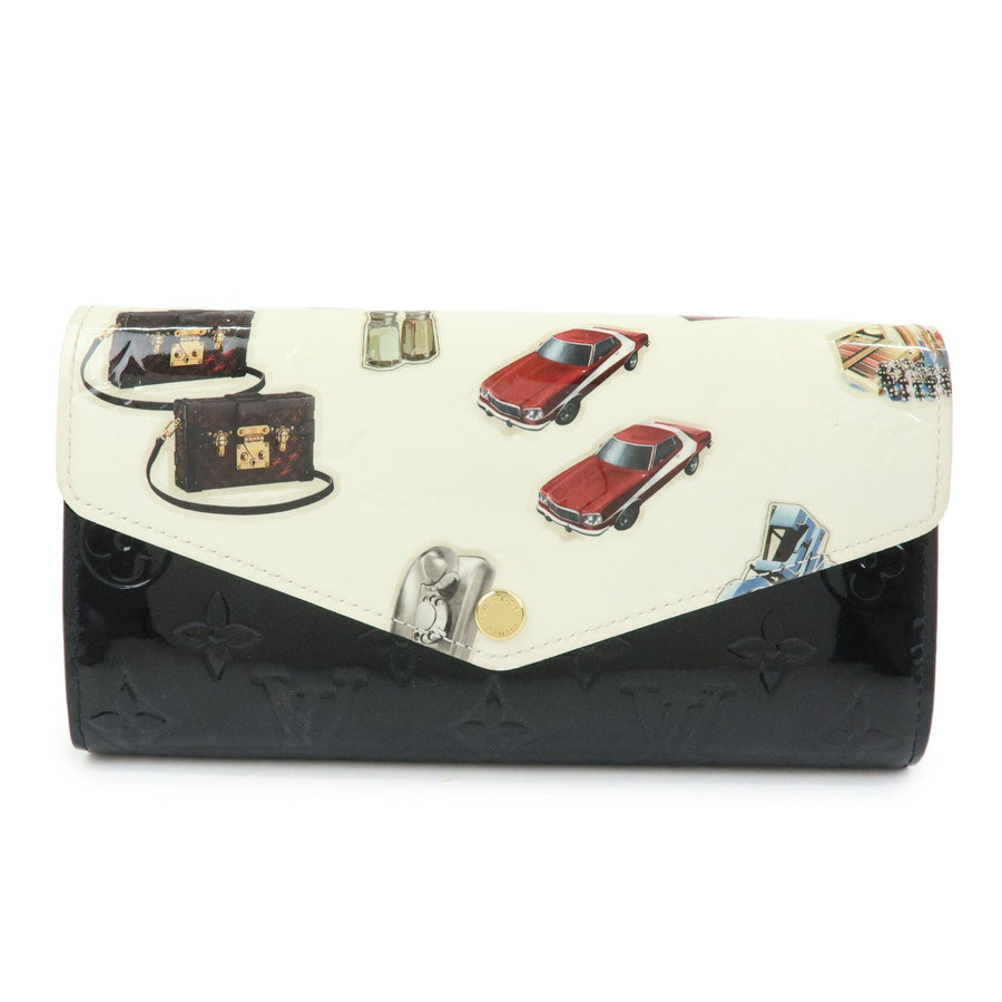 Louis Vuitton Sarah Wallet Nm Limited Edition Stickers Monogram Vernis Multicolour Patent_leather