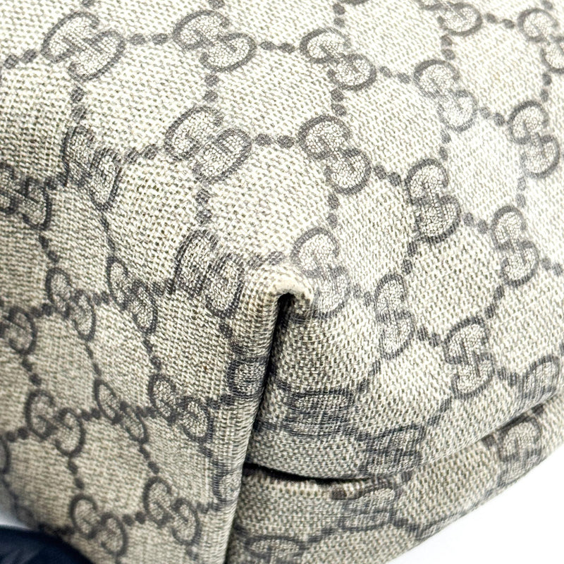 Gucci Plus Gg Coated Canvas With Leather Brown Bag