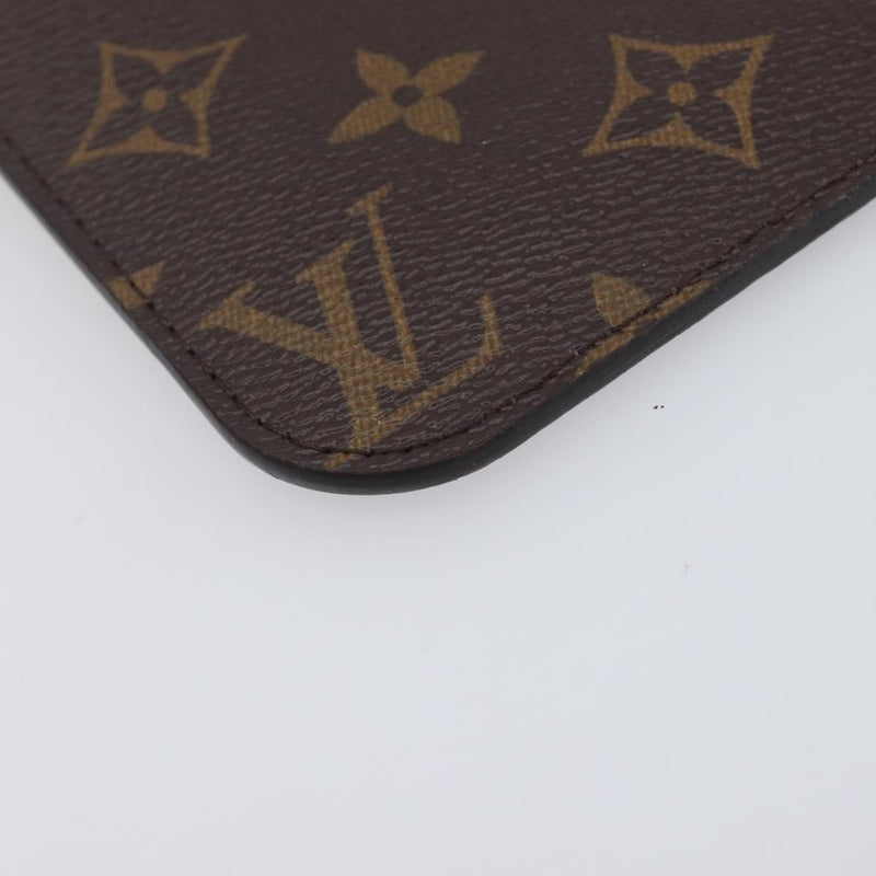 Louis Vuitton Neverfull Pochette Monogram Canvas Brown Bag