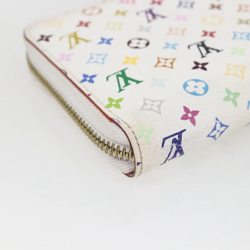 Louis Vuitton Zippy Wallet Nm Murakami Multicolor White Multicolour Canvas