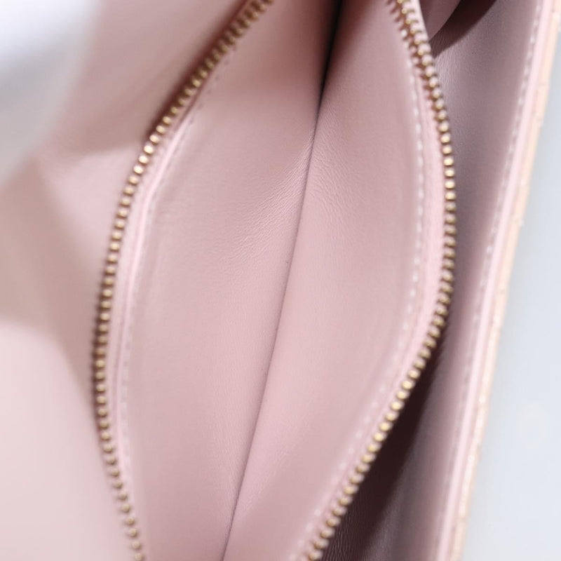 Versace Greca Goddess Convertible Clutch Leather Pink