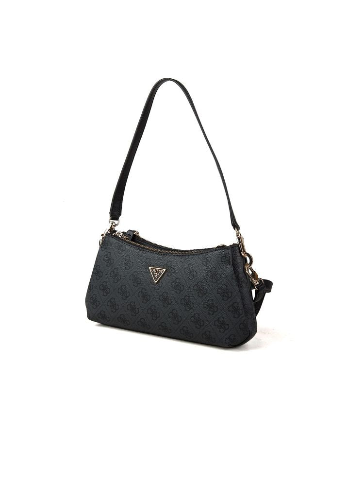 Guess Noelle Ii Shoulder Bag — Black Polyurethane