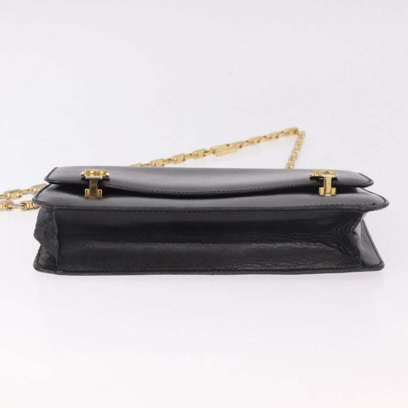 Celine Shoulder Leather Black Bag