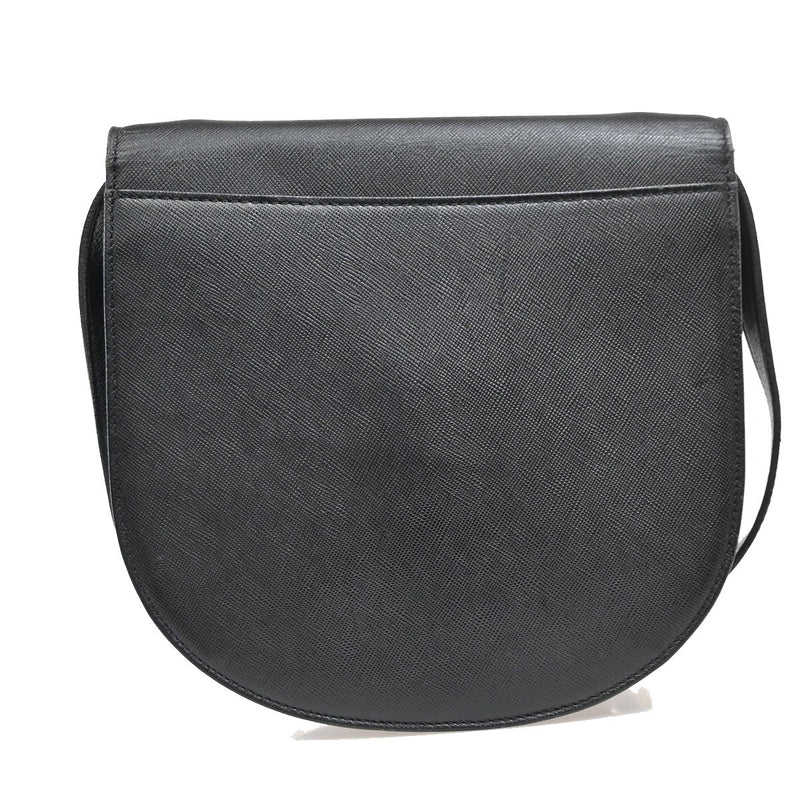 Saint Laurent Vintage Shoulder Bag Leather Black