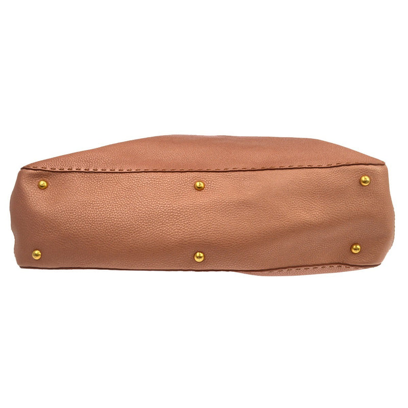 Fendi Selleria Handle Leather Pink Bag