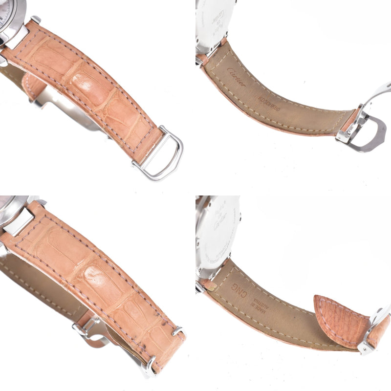 Cartier Pasha C Automatic Leather And Steel Watches
