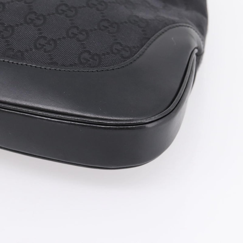 Gucci Jackie O Hobo Gg Canvas With Leather Black