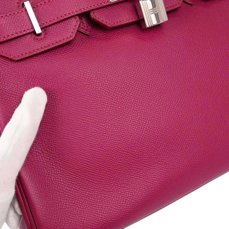 Hermes Birkin Red Epsom With Gold Hardware Pink Leather Bag