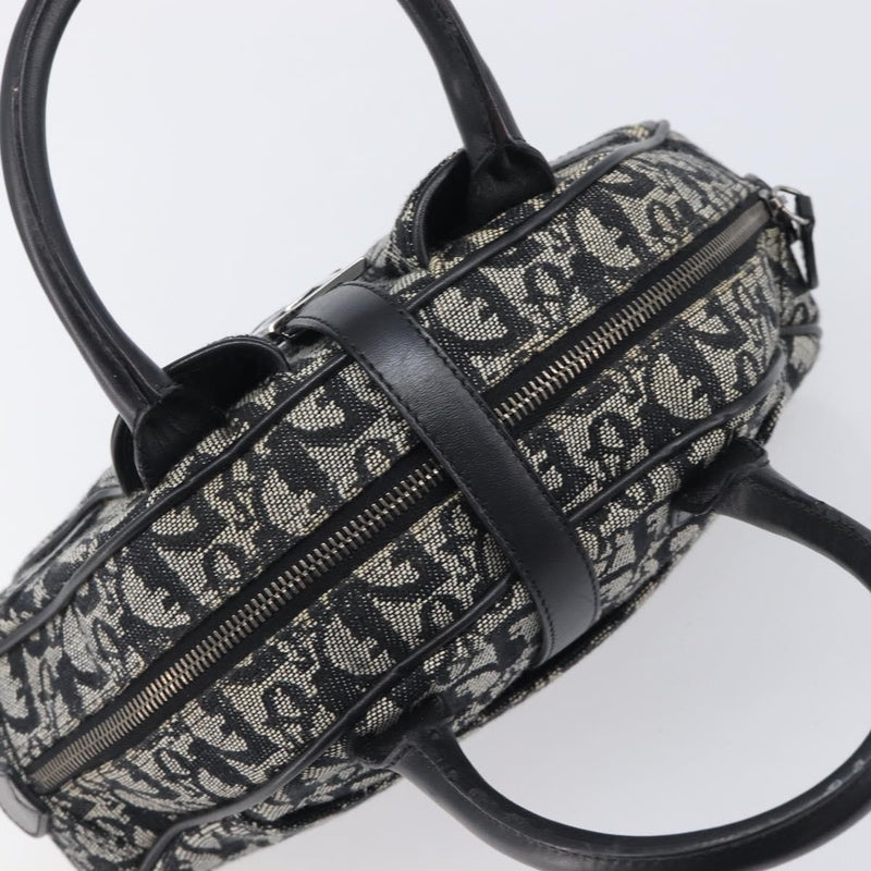 Christian Dior Trotter Double Saddle Canvas Black Bag