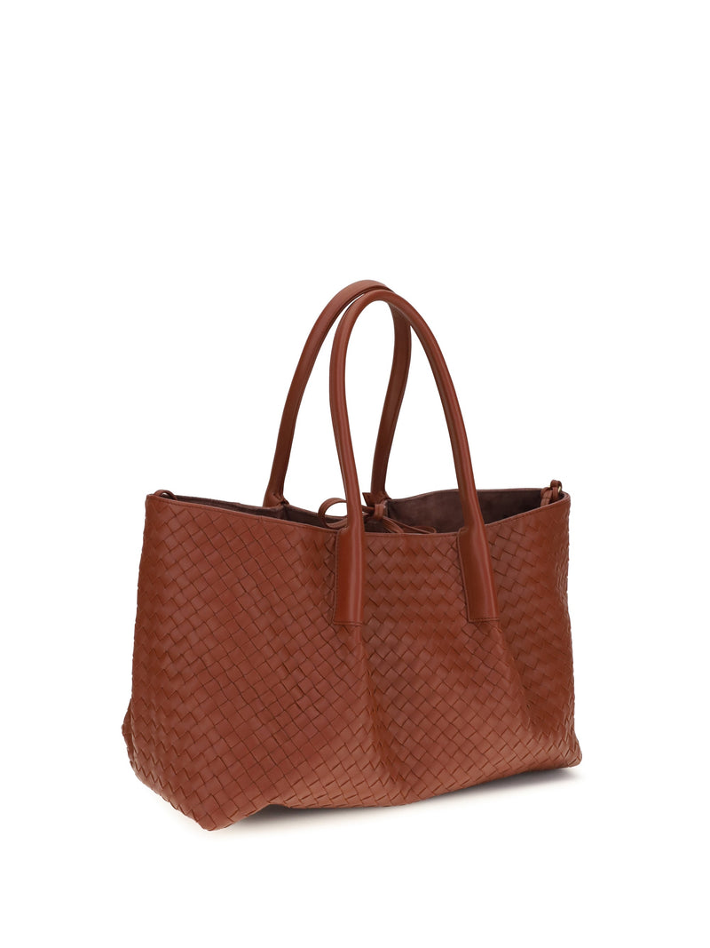 Bottega Veneta Pinacoteca Tote Bag — Rust Calf Leather