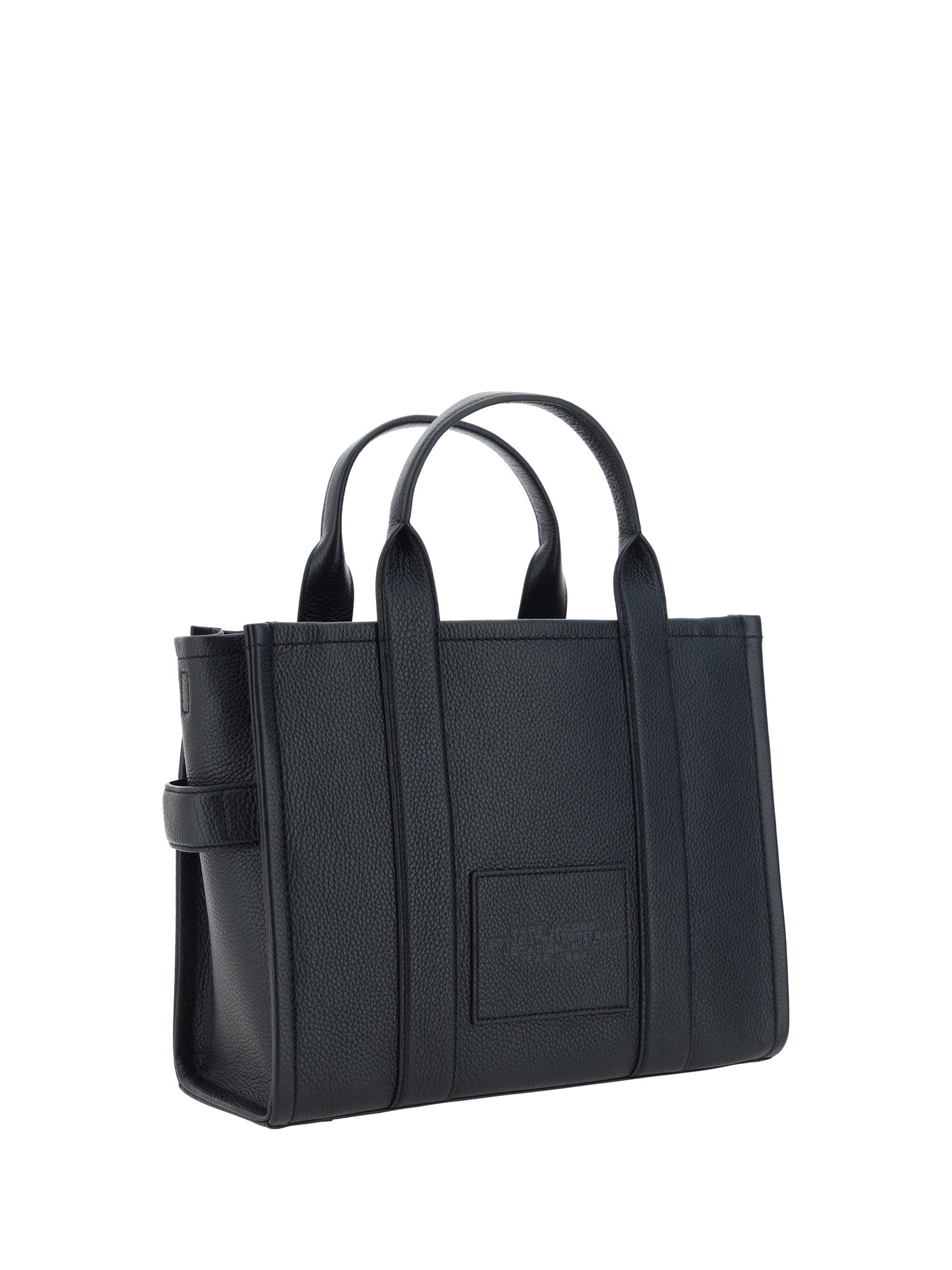 Marc Jacobs Grained Calf Leather Tote Bag — Black