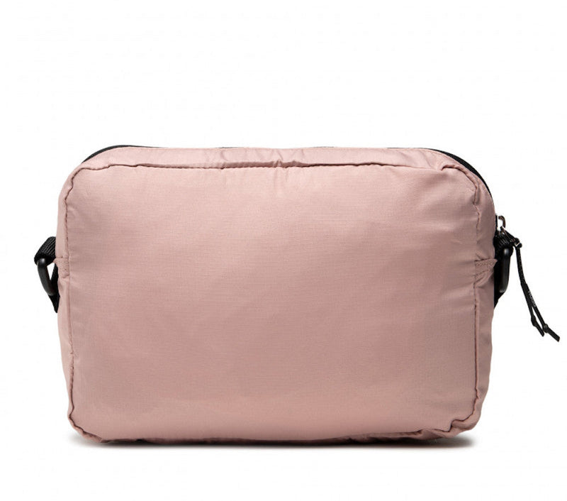 Hugo Boss Quilted Nylon Crossbody Bag — Pink Textile