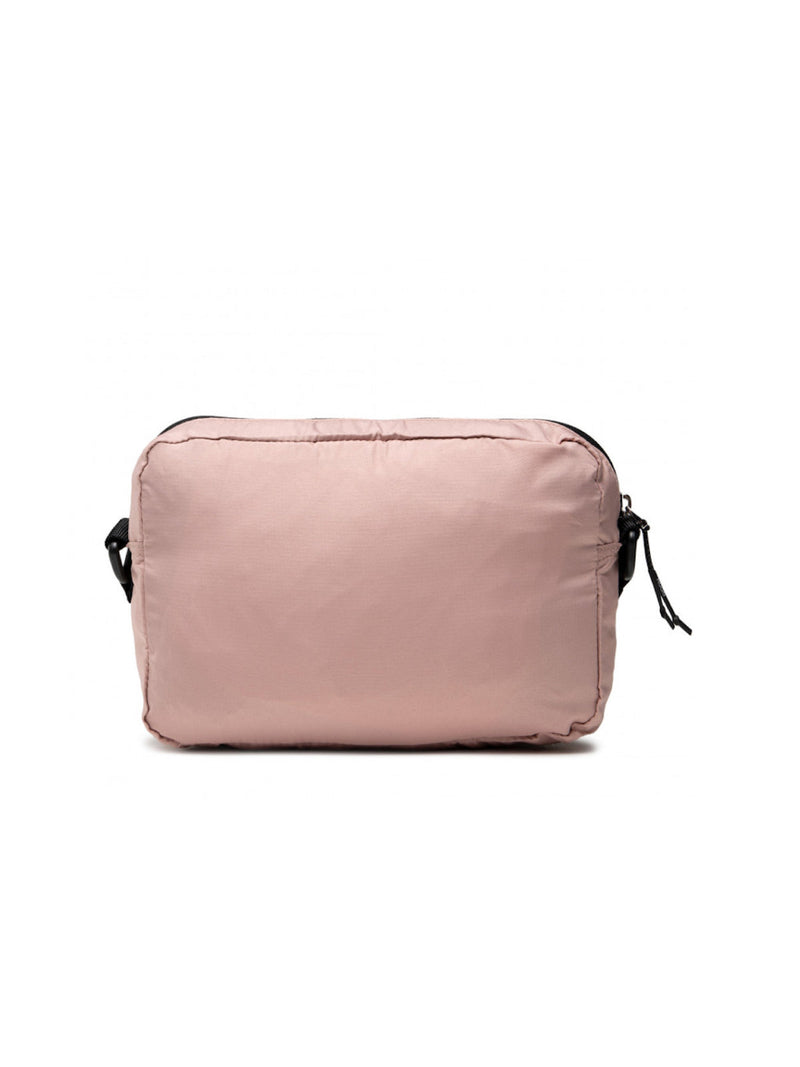 Hugo Boss Quilted Nylon Crossbody Bag — Pink Textile