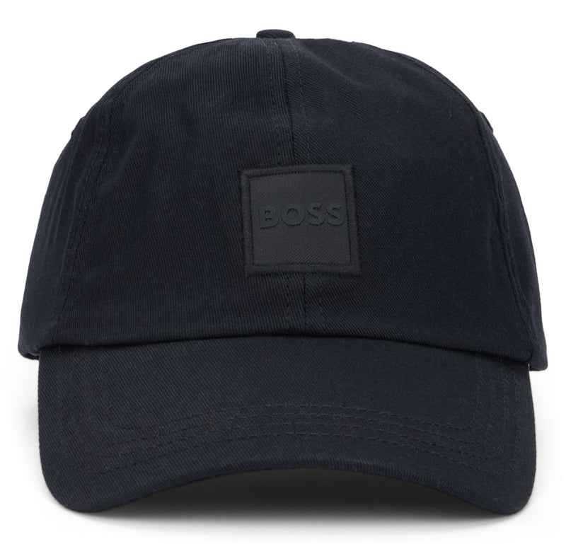 Hugo Boss 50535555 Structured Cotton Baseball Cap — Black Caps
