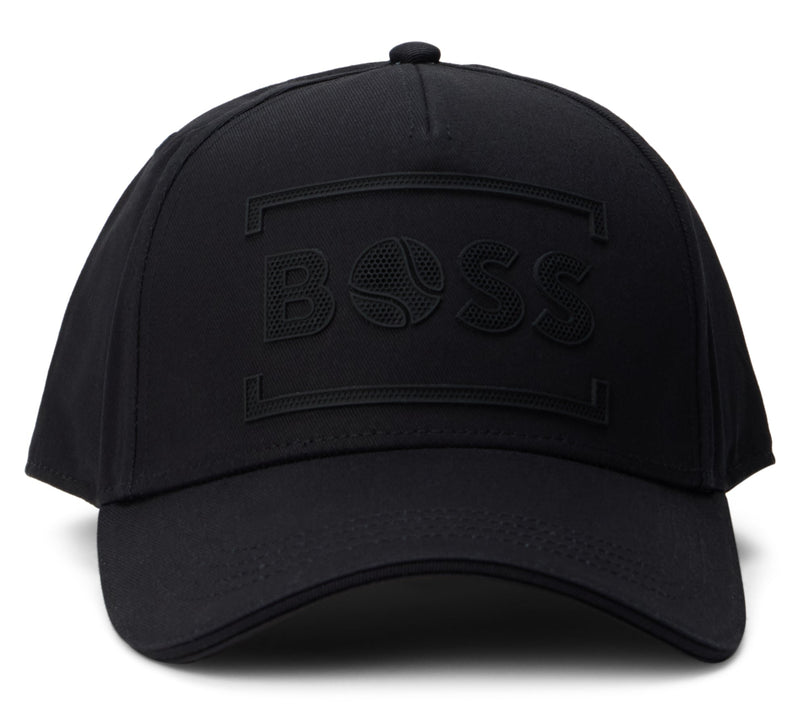 Hugo Boss 50544418 Cotton Baseball Cap — Black Caps