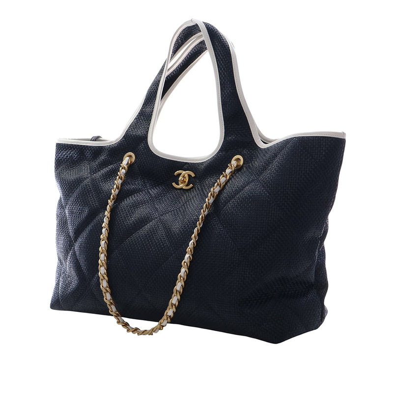 Large Raffia Coco Beach Tote - Image 13