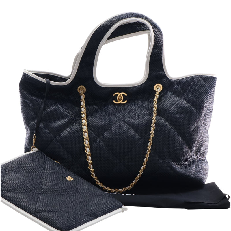 Large Raffia Coco Beach Tote - Image 15