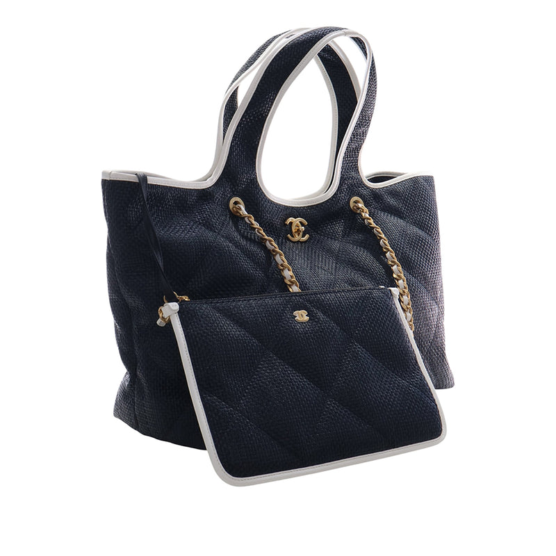 Large Raffia Coco Beach Tote - Image 2
