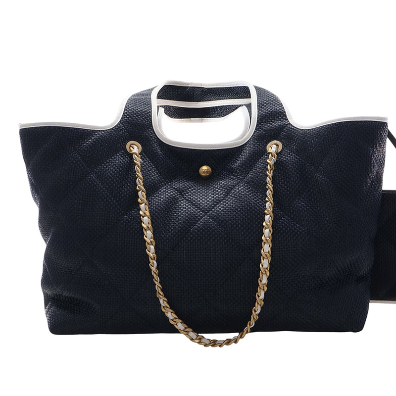 Large Raffia Coco Beach Tote - Image 4