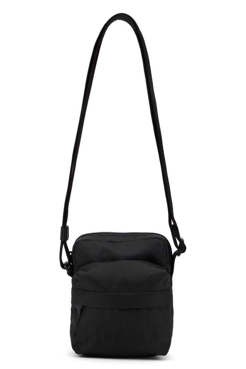 Hugo Boss Technical Polyester Shoulder Bag — Black