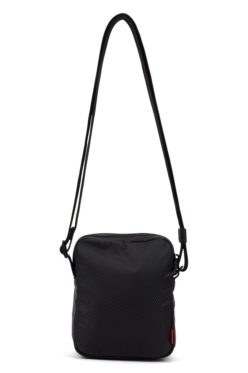 Hugo Boss Technical Polyester Shoulder Bag — Black