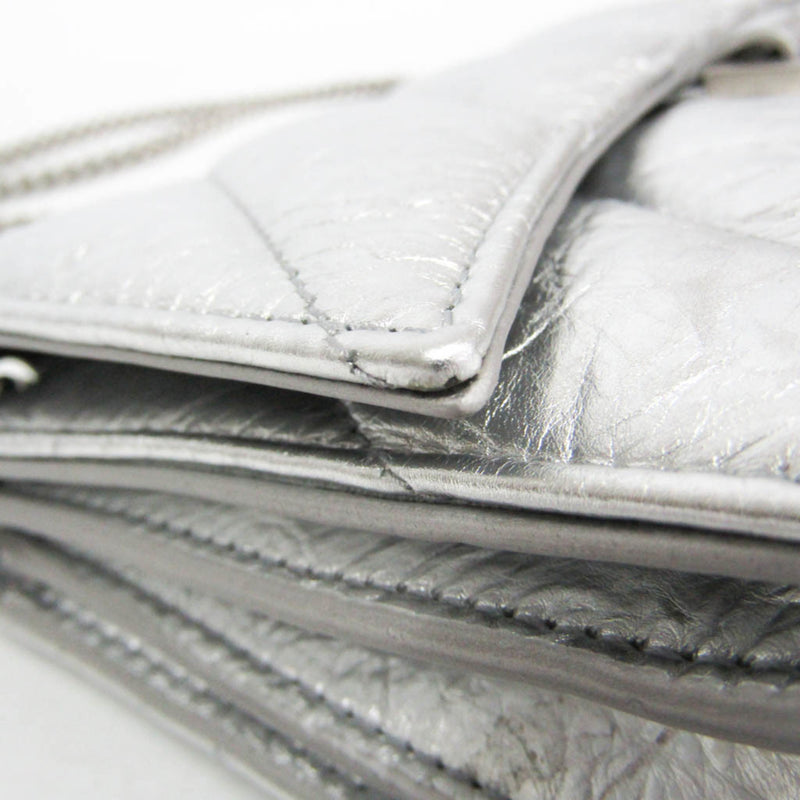 Balenciaga Crush Chain Flap Leather Silver Bag