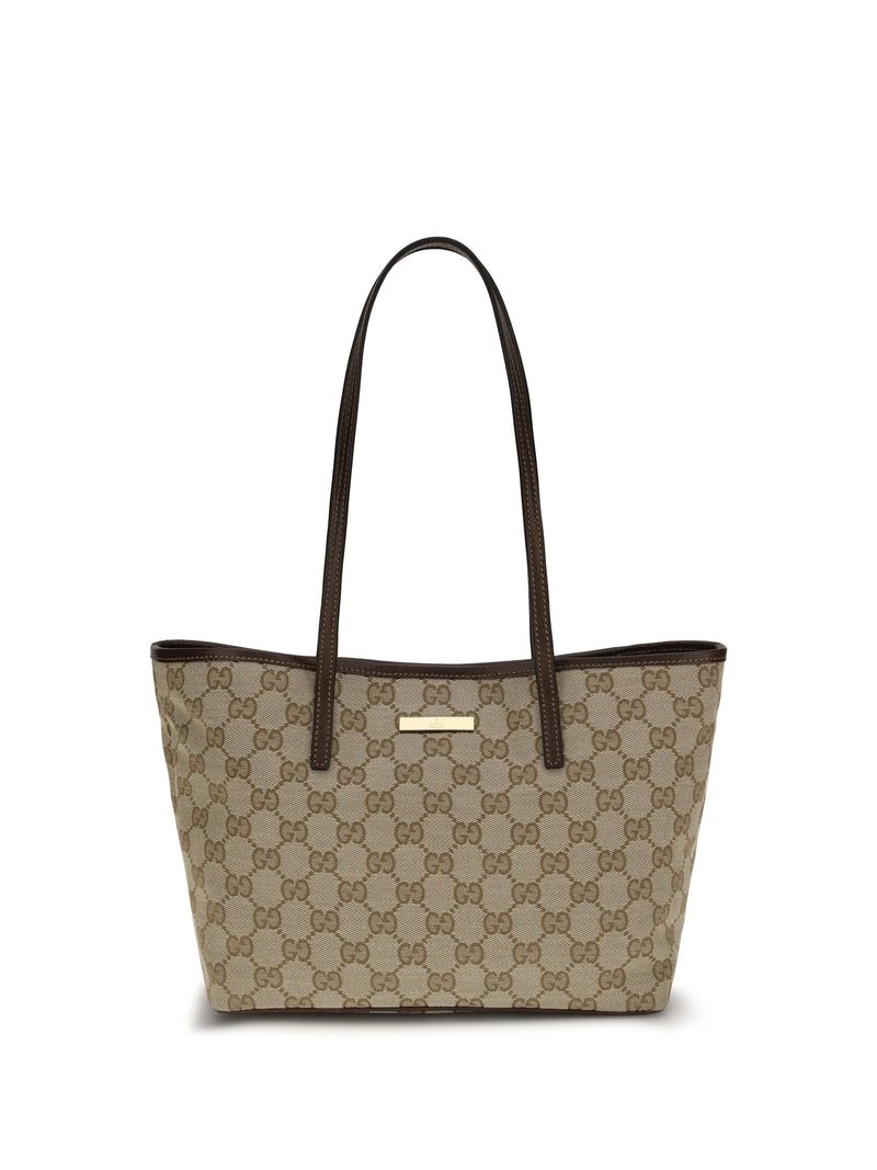 Gucci Tribeca Tote Bag — Beige Polyester