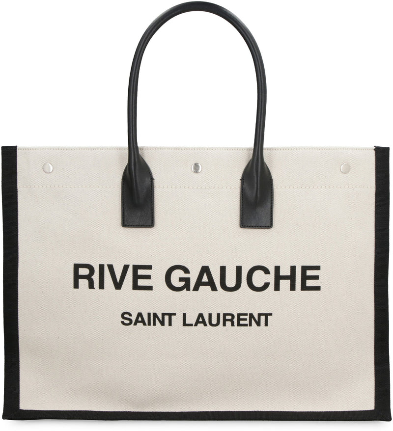 Saint Laurent Tote Bag — Beige Leather