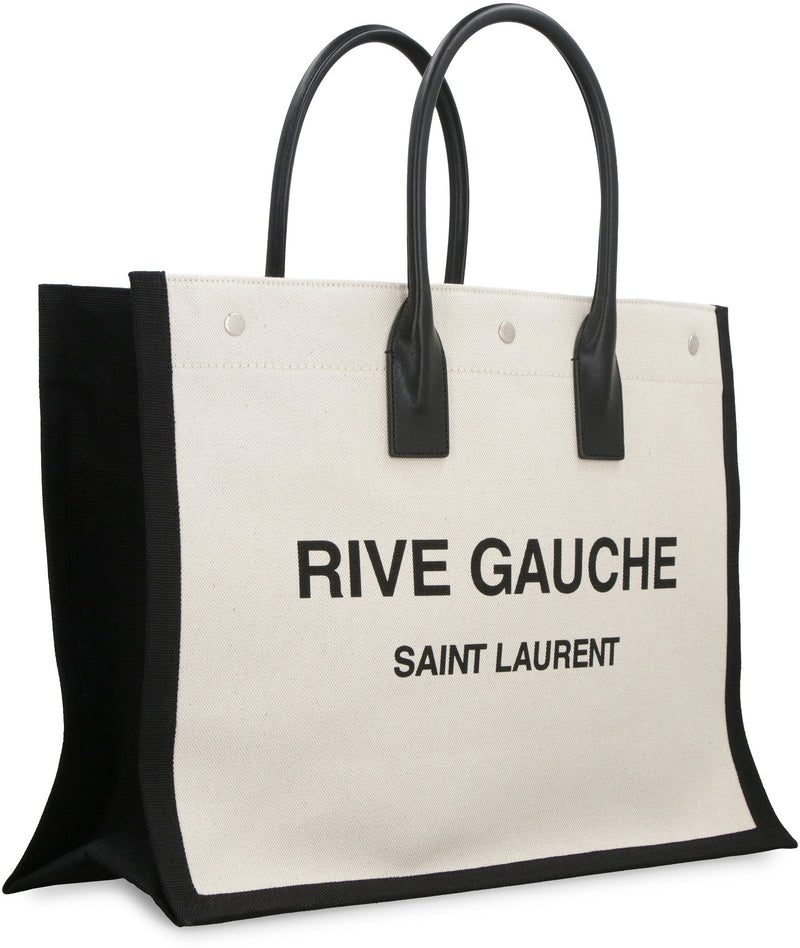 Saint Laurent Tote Bag — Beige Leather
