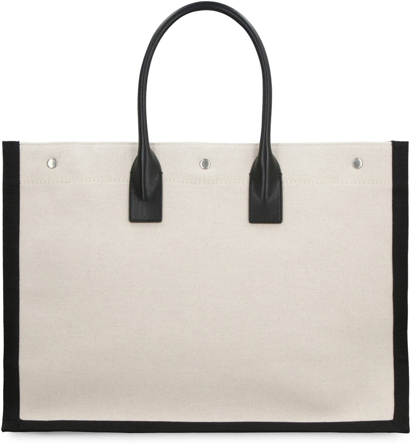 Saint Laurent Tote Bag — Beige Leather