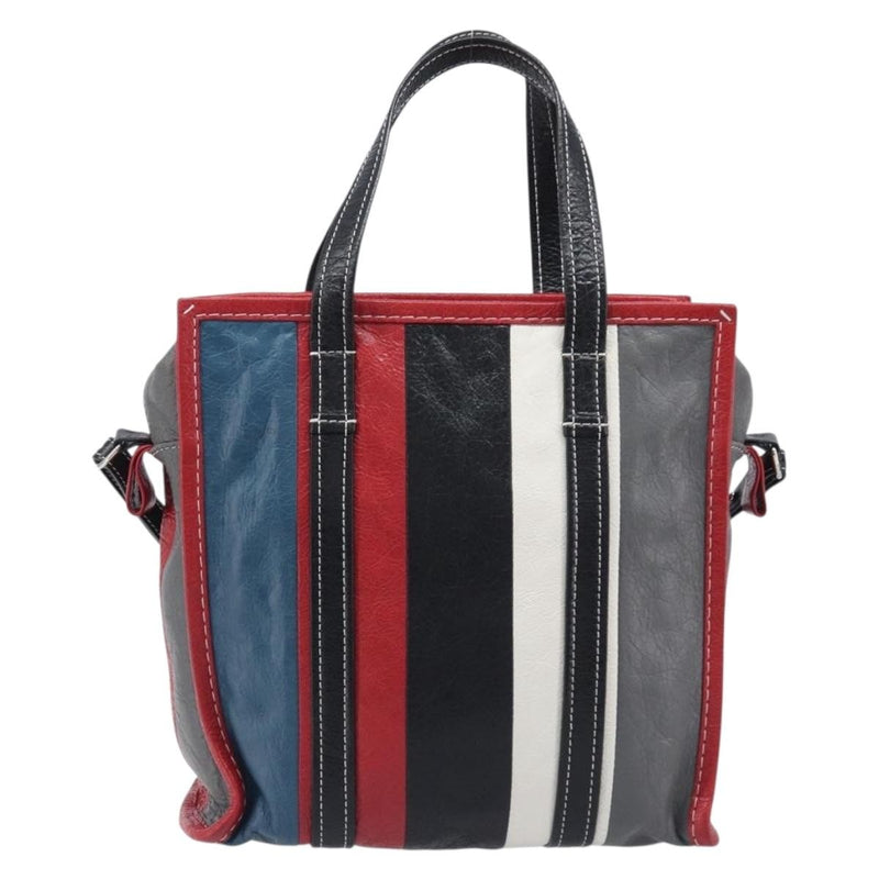 Balenciaga Bazar Striped Leather Multicolour Bag