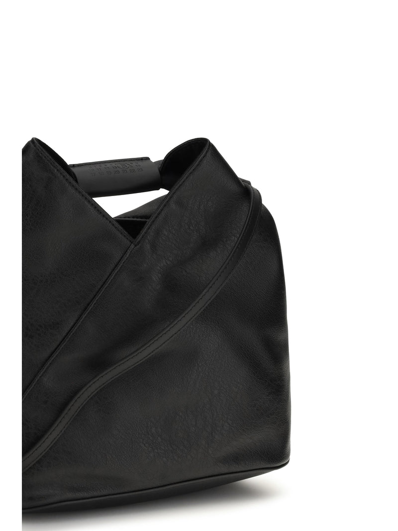 Mm6 Maison Margiela Japanese Shoulder Bag — Black Polyurethane; Polyethylene