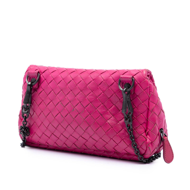 Mini Nappa Intrecciato Expandable Chain Flap Crossbody - Image 2